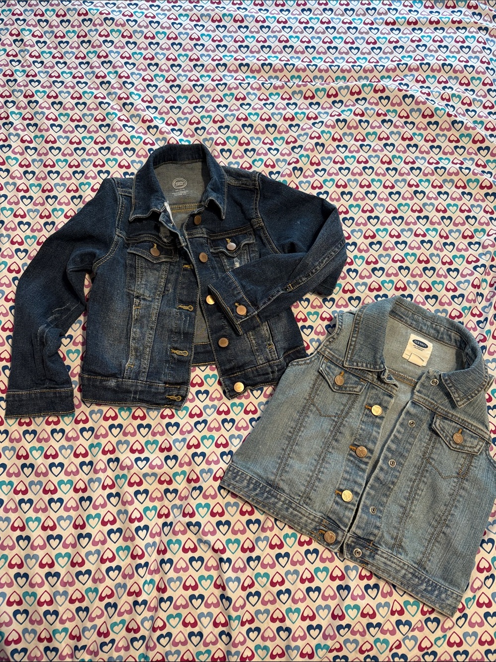 Old Navy Kids' Denim Jacket Duo in Dark Blue and Light Blue
